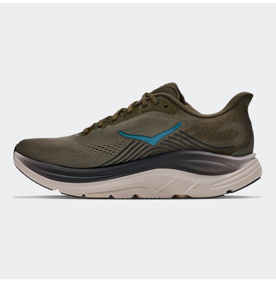 HOKA ΑΝΔΡΙΚΑ ΑΘΛΗΤΙΚΑ ΠΑΠΟΥΤΣΙΑ CLIFTON 11 1176572-AVRV ANTIQUE OLIVE RIVER ROCK GREY