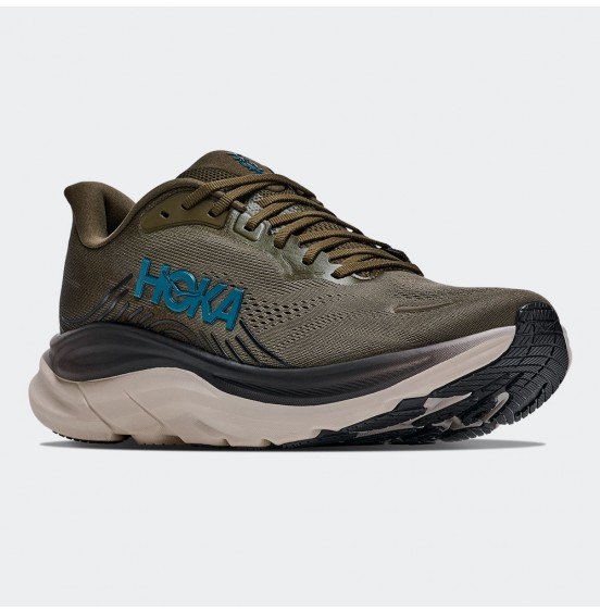 HOKA ΑΝΔΡΙΚΑ ΑΘΛΗΤΙΚΑ ΠΑΠΟΥΤΣΙΑ CLIFTON 11 1176572-AVRV ANTIQUE OLIVE RIVER ROCK GREY