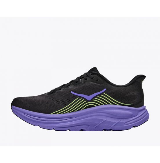 HOKA ΑΝΔΡΙΚΑ ΑΘΛΗΤΙΚΑ ΠΑΠΟΥΤΣΙΑ CLIFTON 11 1176572-BNNY BLACK NEON YUSU