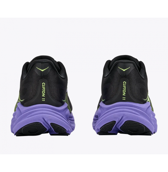 HOKA ΑΝΔΡΙΚΑ ΑΘΛΗΤΙΚΑ ΠΑΠΟΥΤΣΙΑ CLIFTON 11 1176572-BNNY BLACK NEON YUSU