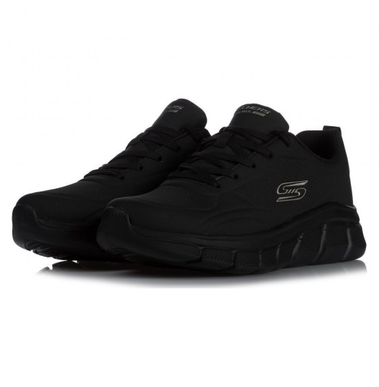 SKECHERS ΑΝΔΡΙΚΑ ΠΑΠΟΥΤΣΙΑ BOBS B FLEX ARCTIC EDGE 118110-BBK BLACK