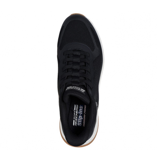 SKECHERS ΑΝΔΡΙΚΑ ΑΘΛΗΤΙΚΑ SLIP-INS BOBS SQUAD 4 118423-BLK BLACK