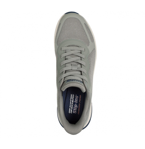SKECHERS ΑΝΔΡΙΚΑ ΑΘΛΗΤΙΚΑ SLIP-INS BOBS SQUAD 4 118423-OLV OLIVE