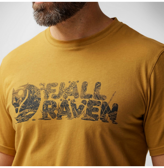 FJALLRAVEN LUSH LOGO T-SHIRT 12600219-166 ACORN