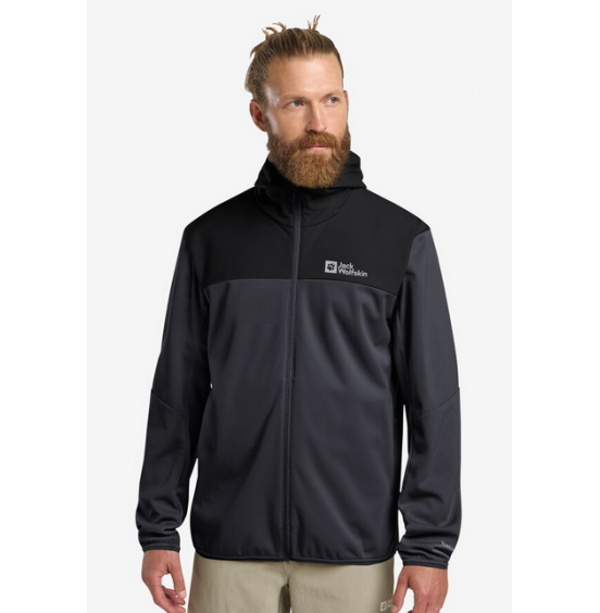 JACK WOLFSKIN ΑΝΔΡΙΚΟ SOFTSHELL FELDBERG HOODY 1306922-6350-003 PHANTOM