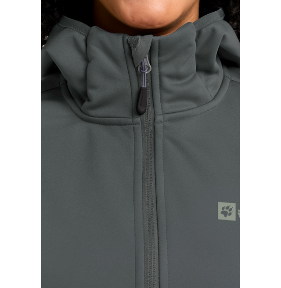 JACK WOLFSKIN ΓΥΝΑΙΚΕΙΟ JACKET WINDHAIN HOODY 1307481-4136 SLATE GREEN