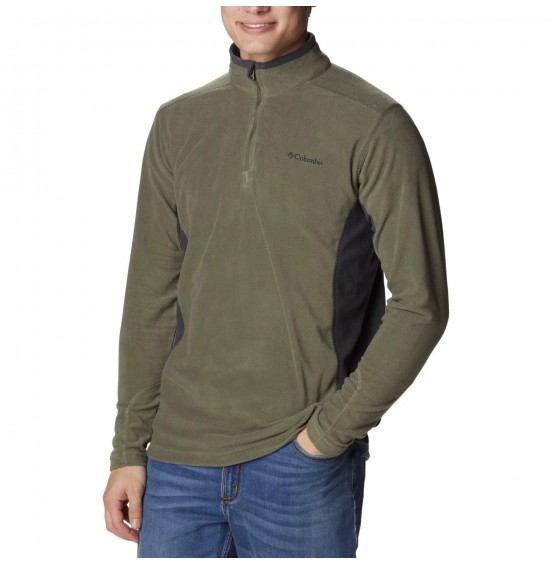 COLUMBIA M KLAMATH RANGE II HALF ZIP 1352472-397 STONE GREEN