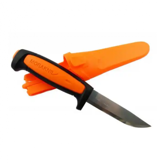 MORAKNIV ΜΑΧΑΙΡΙ BASIC 546 (S) 13626 ΠΟΡΤΟΚΑΛΙ/ΜΑΥΡΟ