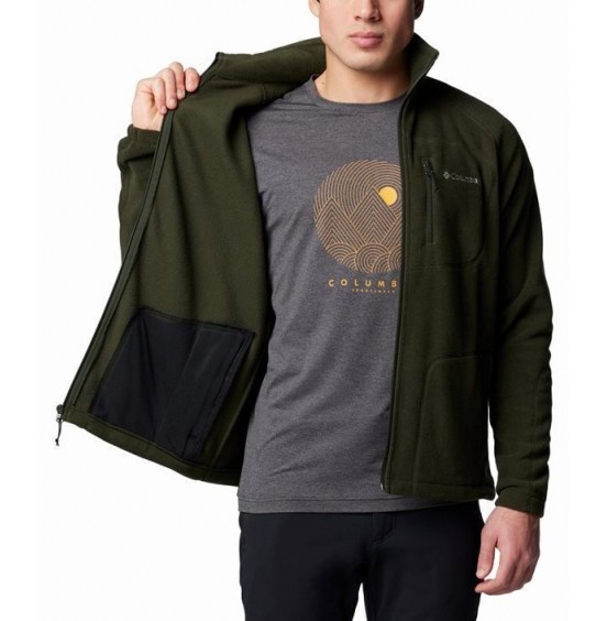 COLUMBIA FAST TREK II FULL ZIP FLEECE 1420421-366 DARK GREEN