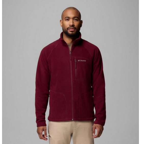 COLUMBIA M FAST TREK II FULL ZIP FLEECE 1420421-624 RICH WINE