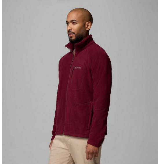 COLUMBIA M FAST TREK II FULL ZIP FLEECE 1420421-624 RICH WINE