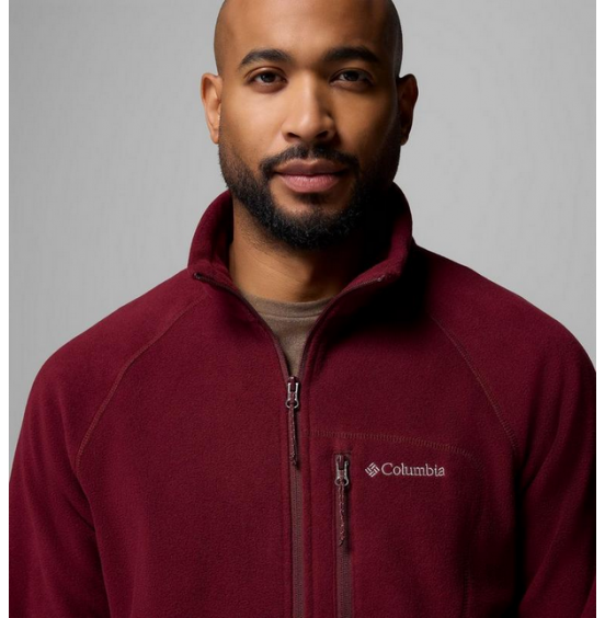 COLUMBIA M FAST TREK II FULL ZIP FLEECE 1420421-624 RICH WINE