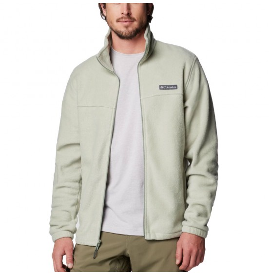 COLUMBIA M STEENS MOUNTAIN PRINTED FULL ZIP JACKET 1476671-351 LIGHT GREEN