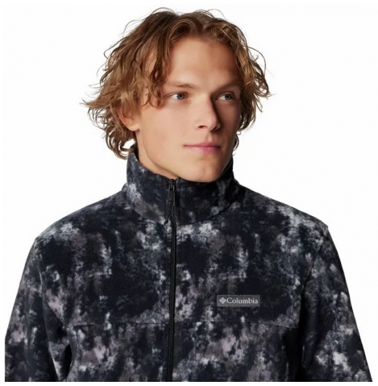 COLUMBIA M STEENS MOUNTAIN PRINTED FULL ZIP JACKET 1478231-026 BLACK
