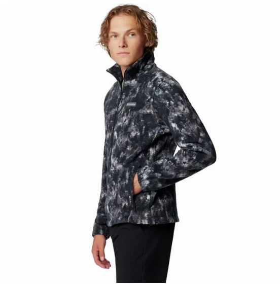 COLUMBIA M STEENS MOUNTAIN PRINTED FULL ZIP JACKET 1478231-026 BLACK