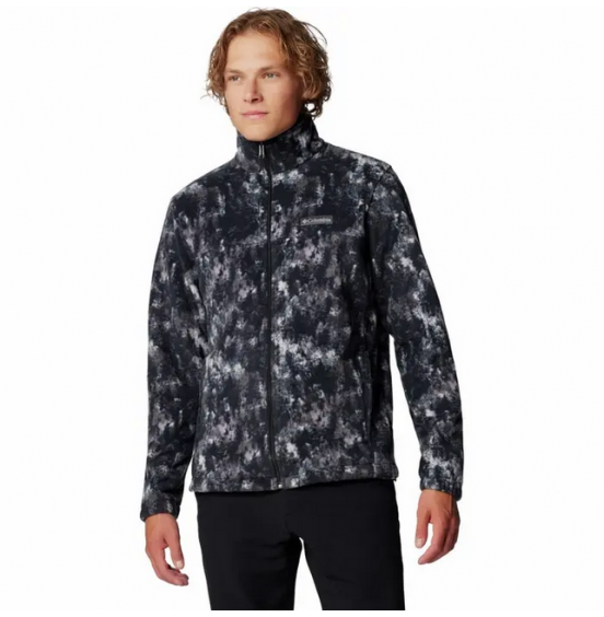 COLUMBIA M STEENS MOUNTAIN PRINTED FULL ZIP JACKET 1478231-026 BLACK