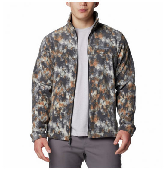COLUMBIA M STEENS MOUNTAIN PRINTED FULL ZIP JACKET 1478231-279 GREY
