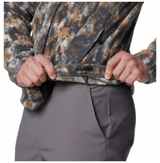 COLUMBIA M STEENS MOUNTAIN PRINTED FULL ZIP JACKET 1478231-279 GREY
