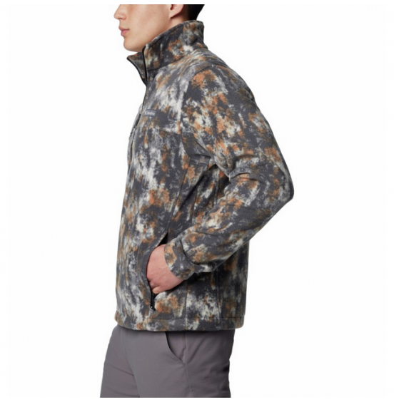 COLUMBIA M STEENS MOUNTAIN PRINTED FULL ZIP JACKET 1478231-279 GREY