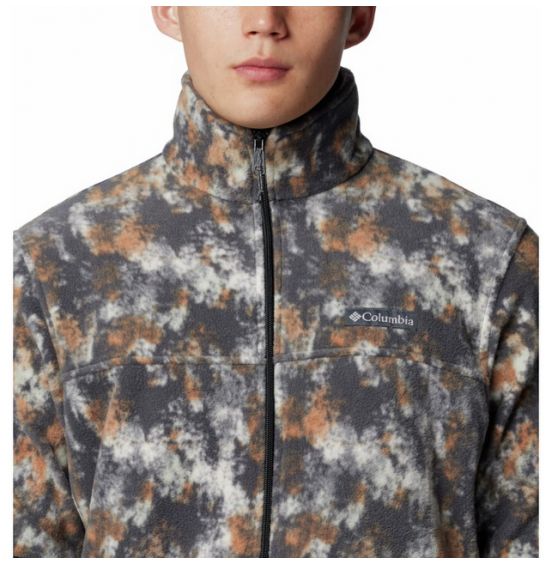 COLUMBIA M STEENS MOUNTAIN PRINTED FULL ZIP JACKET 1478231-279 GREY