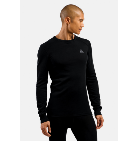ODLO ΑΝΔΡΙΚΟ ΙΣΟΘΕΡΜΙΚΟ SPORTS UNDERWEAR ACTIVE WARM TOP CREW NECK 159102-15000 BLACK