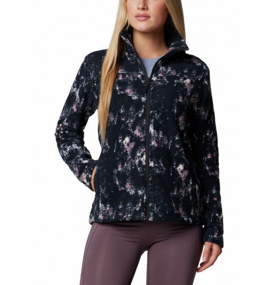 COLUMBIA FAST TREK PRINTED JKT 1622211-581 BLACK PINK