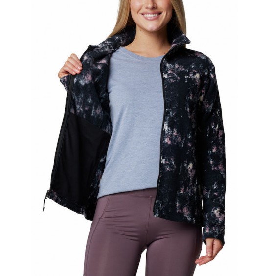 COLUMBIA FAST TREK PRINTED JKT 1622211-581 BLACK PINK