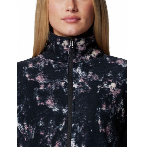 COLUMBIA FAST TREK PRINTED JKT 1622211-581 BLACK PINK