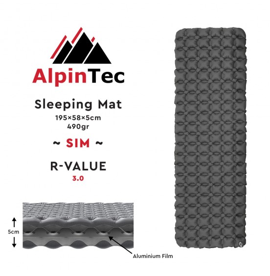 ALPINTEC ΜΟΝΩΜΕΝΟ ΥΠΟΣΤΡΩΜΑ SIM 16303-DCL DARK ANTHRACITE