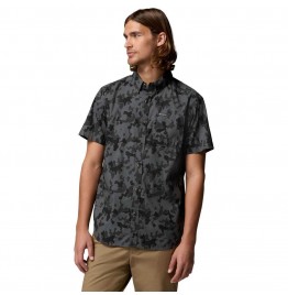 COLUMBIA ΑΝΔΡΙΚΟ ΠΟΥΚΑΜΙΣΟ RAPID RIVERS PRINTED SHORT SLEEVE SHIRT 1768931-030 CHARCOAL GREY
