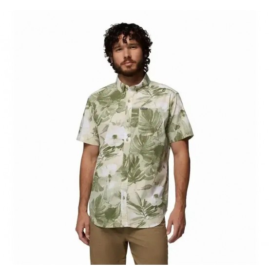 COLUMBIA ΑΝΔΡΙΚΟ ΠΟΥΚΑΜΙΣΟ RAPID RIVERS PRINTED SHORT SLEEVE SHIRT 1768931-348 SAFARI FLOWERBRUL
