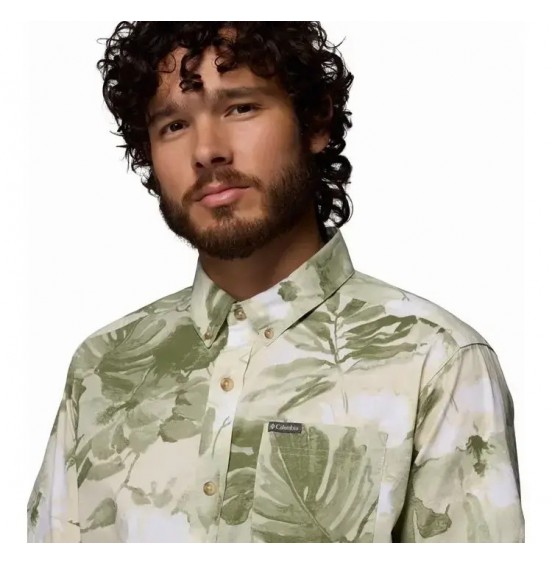 COLUMBIA ΑΝΔΡΙΚΟ ΠΟΥΚΑΜΙΣΟ RAPID RIVERS PRINTED SHORT SLEEVE SHIRT 1768931-348 SAFARI FLOWERBRUL