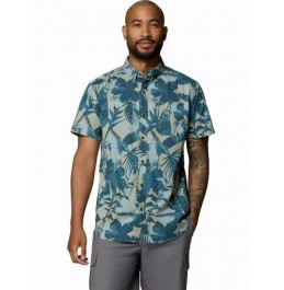 COLUMBIA ΑΝΔΡΙΚΟ ΠΟΥΚΑΜΙΣΟ RAPID RIVERS PRINTED SHORT SLEEVE SHIRT 1768931-435 EVERBLUE