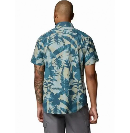 COLUMBIA ΑΝΔΡΙΚΟ ΠΟΥΚΑΜΙΣΟ RAPID RIVERS PRINTED SHORT SLEEVE SHIRT 1768931-435 EVERBLUE
