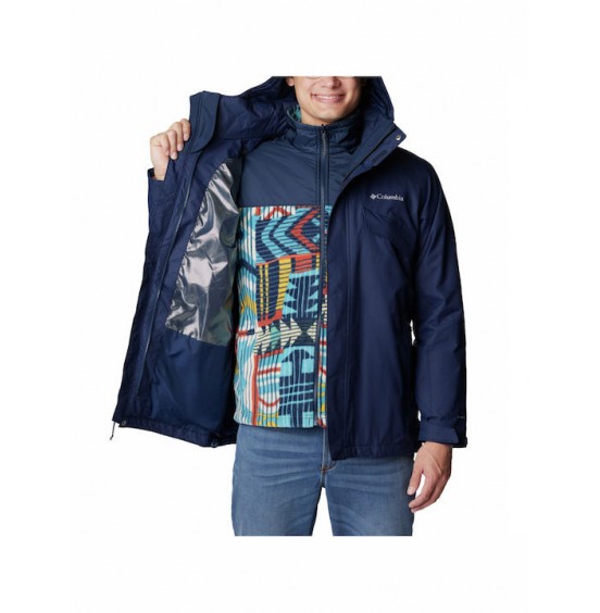 COLUMBIA M Bugaboo™ II Fleece Interchange Jacket WO1273-467 Collegiate Navy