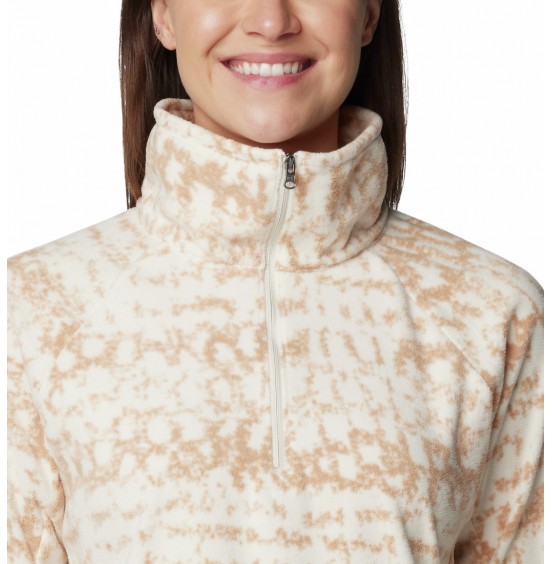 COLUMBIA W GLACIAL IV PRINT 1/2 ZIP 1802161-190 ΜΠΕΖ