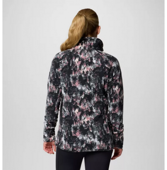 COLUMBIA W GLACIAL IV PRINT 1/2 ZIP 1802161-582 SNOWDRIFT
