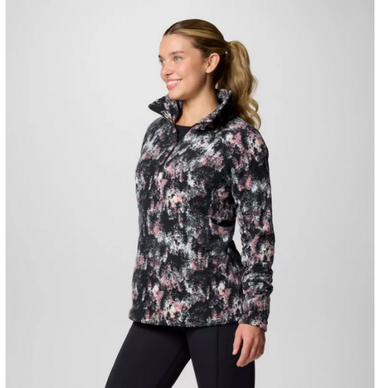 COLUMBIA W GLACIAL IV PRINT 1/2 ZIP 1802161-582 SNOWDRIFT