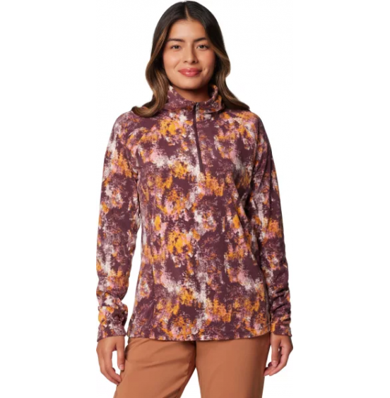 COLUMBIA W GLACIAL IV PRINT 1/2 ZIP 1802161-606 MOONVISTA 