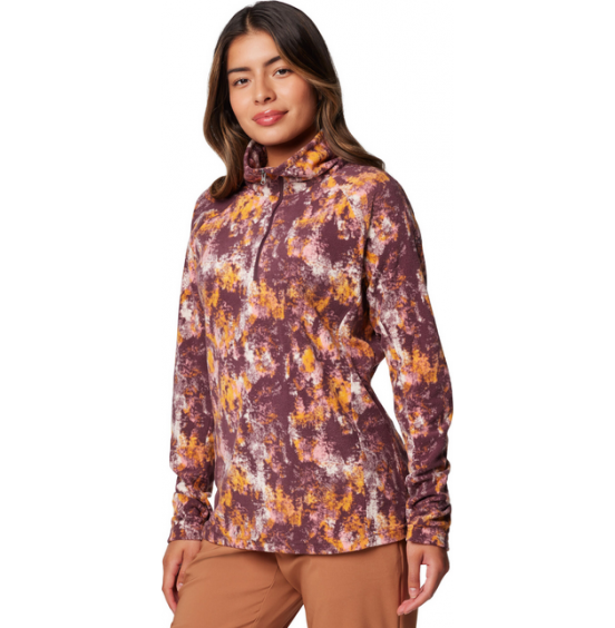 COLUMBIA W GLACIAL IV PRINT 1/2 ZIP 1802161-606 MOONVISTA 
