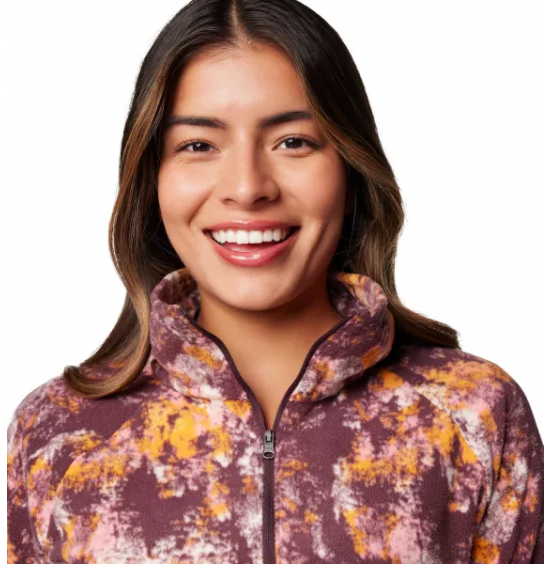 COLUMBIA W GLACIAL IV PRINT 1/2 ZIP 1802161-606 MOONVISTA 