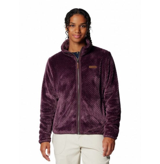 COLUMBIA W FIRE SIDE II SHERPA FULLZIP JACKET 1819791-606 PURPLE