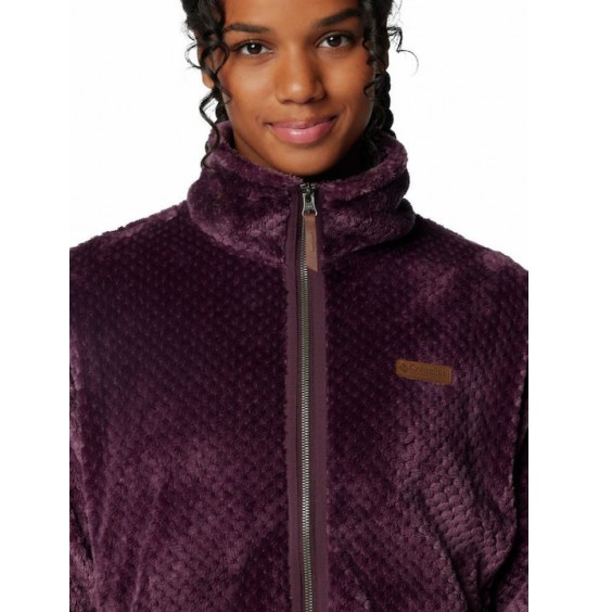 COLUMBIA W FIRE SIDE II SHERPA FULLZIP JACKET 1819791-606 PURPLE