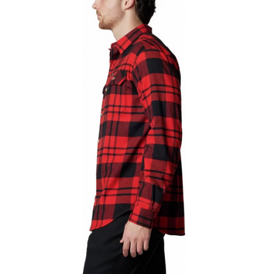 COLUMBIA M FLARE GUN STRETCH FLANNEL 1861581-698 RED