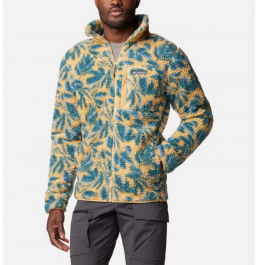 COLUMBIA M WINTER PASS PRINT FLEECE FULL ZIP 1866565-292 LIGHT CAMEL