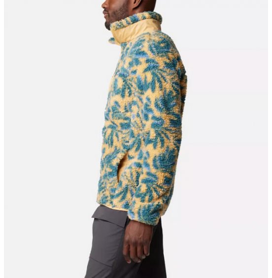 COLUMBIA M WINTER PASS PRINT FLEECE FULL ZIP 1866565-292 LIGHT CAMEL