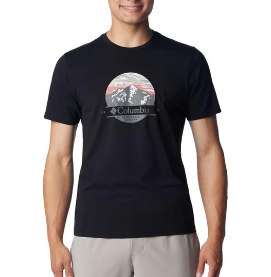 COLUMBIA ΑΝΔΡΙΚΟ T-SHIRT PATH LAKE GRAPHIC TEE II 1934814-020 BLACK