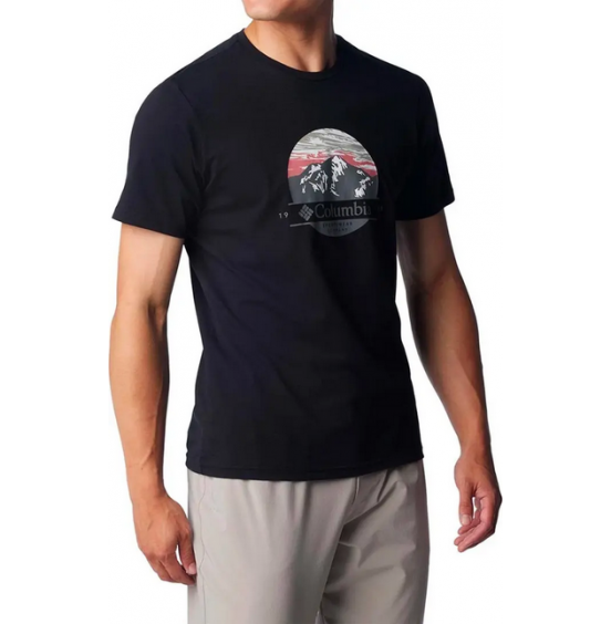 COLUMBIA ΑΝΔΡΙΚΟ T-SHIRT PATH LAKE GRAPHIC TEE II 1934814-020 BLACK