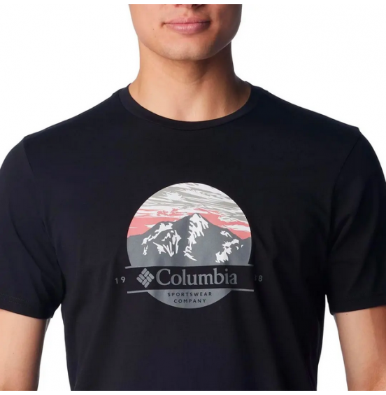 COLUMBIA ΑΝΔΡΙΚΟ T-SHIRT PATH LAKE GRAPHIC TEE II 1934814-020 BLACK