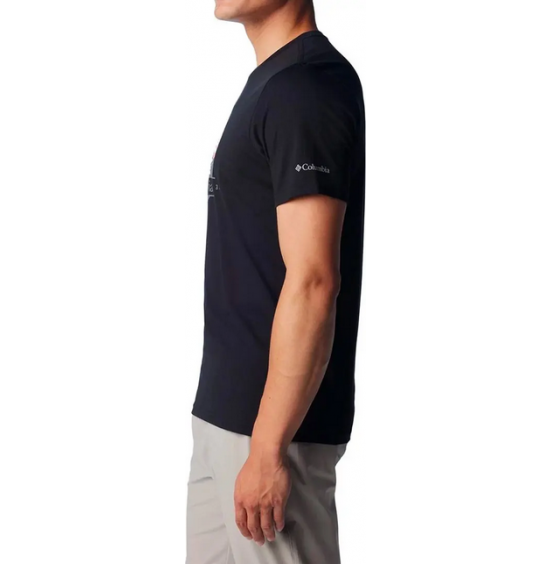 COLUMBIA ΑΝΔΡΙΚΟ T-SHIRT PATH LAKE GRAPHIC TEE II 1934814-020 BLACK